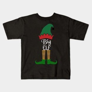 Big Elf Matching Family Group Christmas Party Pajama Kids T-Shirt